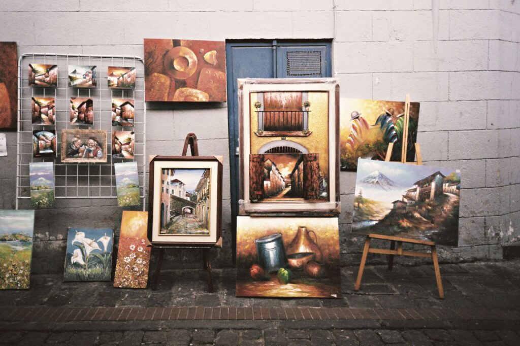 A vibrant street view of a local market in Las Vegas showcasing food and crafts. — off-strip attractions Las Vegas