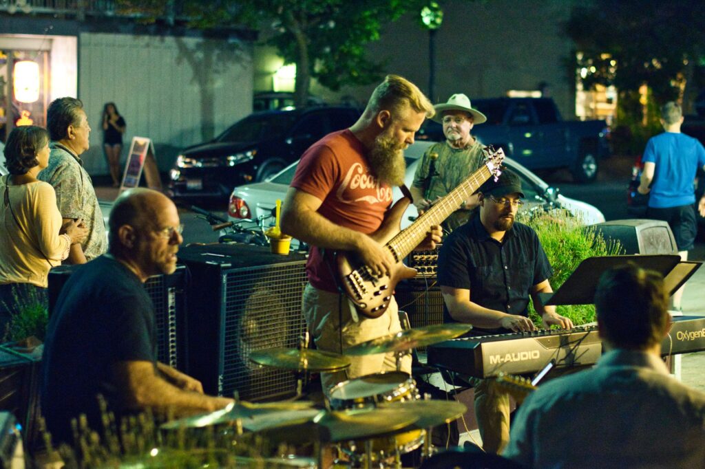An outdoor concert event featuring local musicians — local guide to Las Vegas