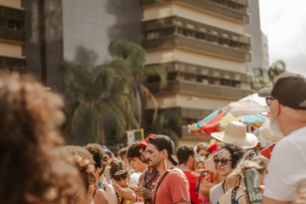 Crowds enjoying the outdoor festivities at the Life is Beautiful Festival in fall. — best times to visit Las Vegas