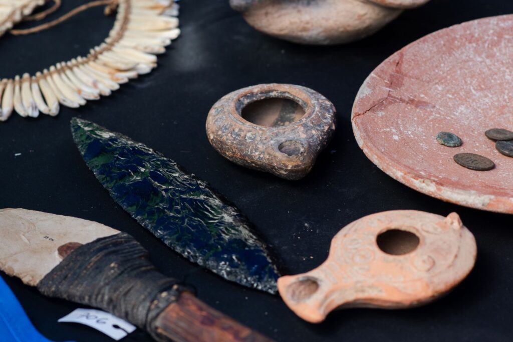 Inside The Mob Museum with artifacts from the mob history — unique attractions Las Vegas