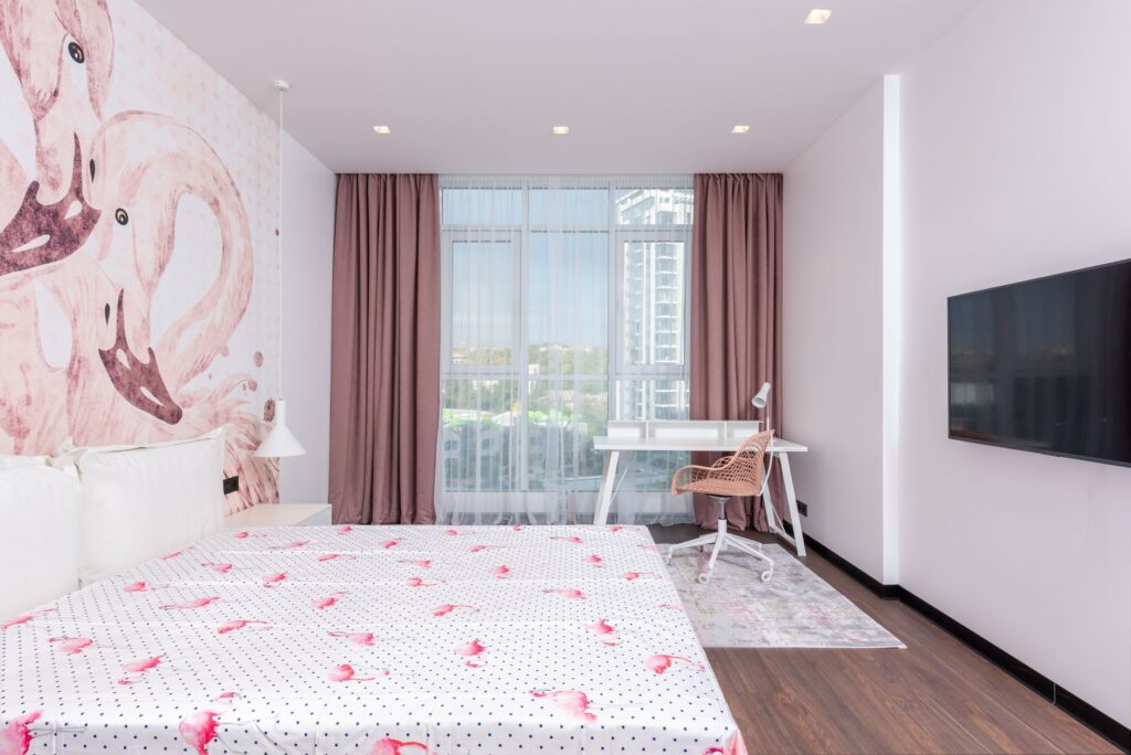Interior view of a room at The LINQ Hotel, highlighting modern design. — budget hotels Las Vegas Strip