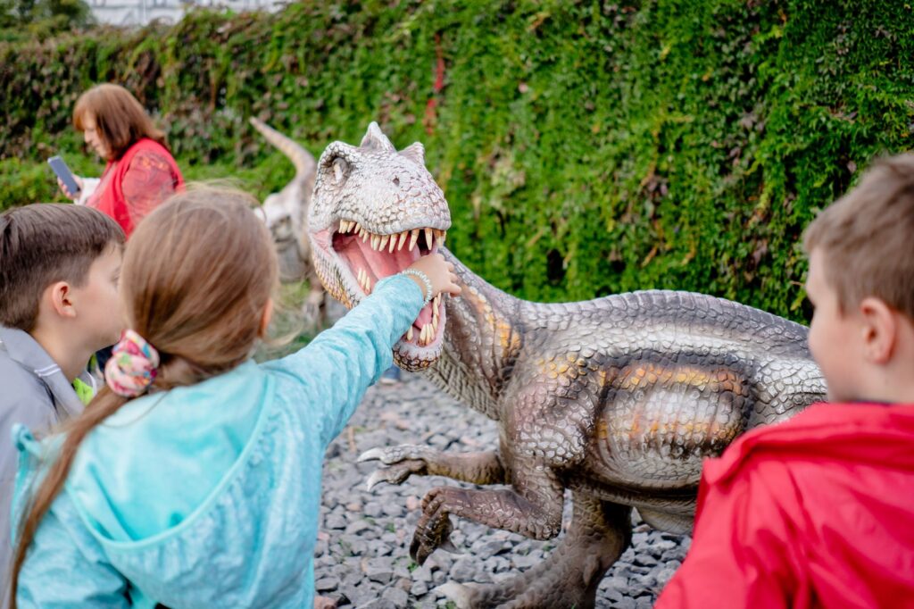 Kids engaged in activities at the Las Vegas Natural History Museum, learning about dinosaurs and wildlife. — family acti…