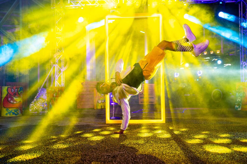 The Beatles LOVE show featuring colorful visuals and energetic dancers. — best shows in Las Vegas
