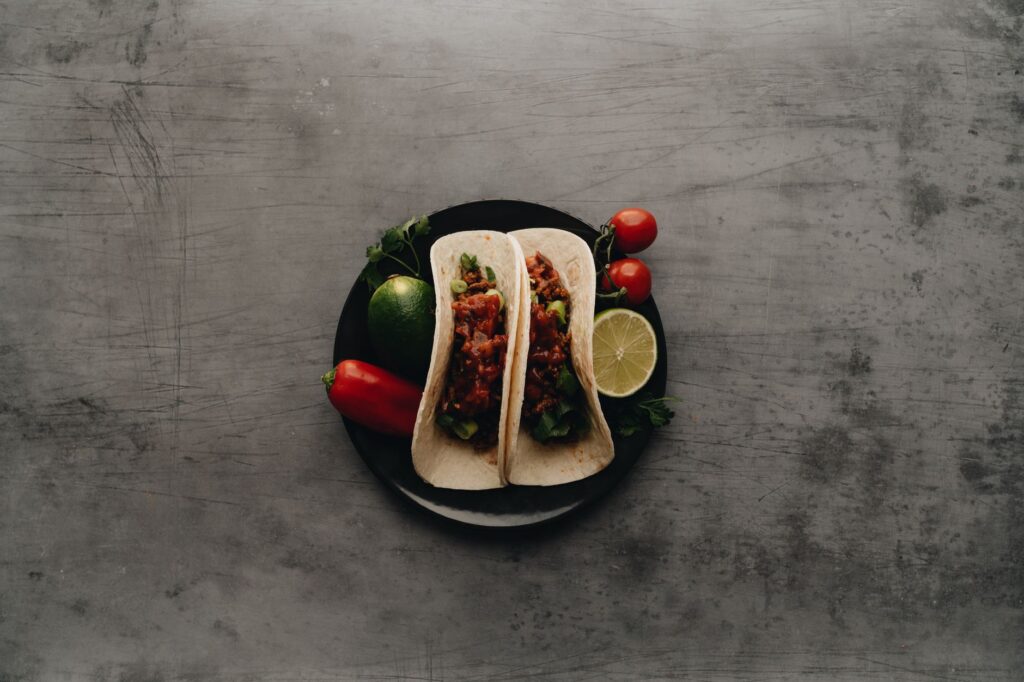 A colorful plate of street tacos from a Las Vegas food truck, showcasing affordable dining options. — affordable dining …