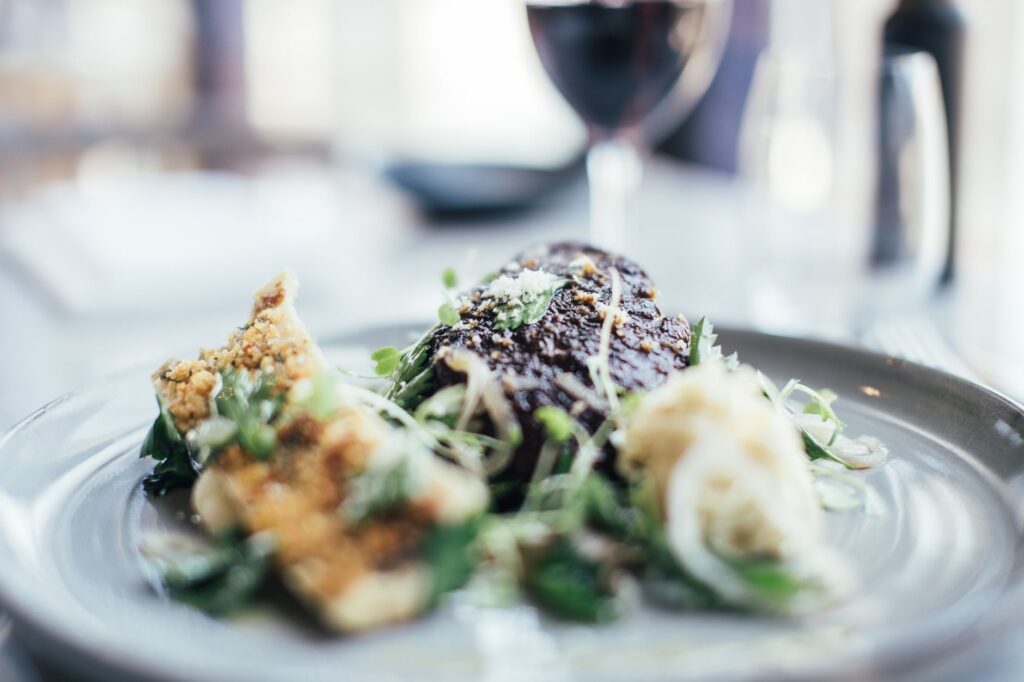 A delicious plate of food at a popular dining spot featuring happy hour specials. — Las Vegas hotel deals