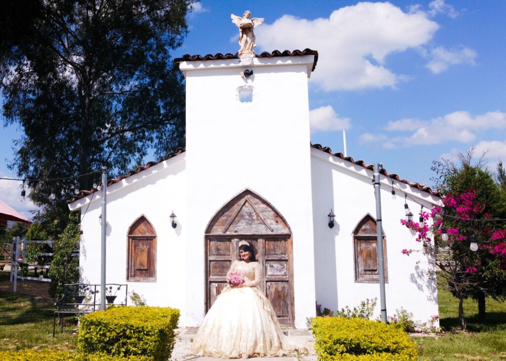 A stunning view of a Las Vegas wedding chapel decorated for a ceremony. — Las Vegas wedding planning