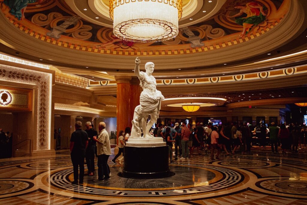 Guests enjoying an upscale dining experience in a luxurious Las Vegas restaurant. — best restaurants in Las Vegas